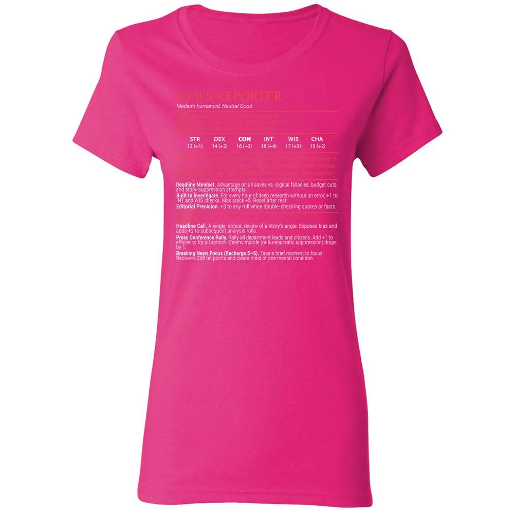 News Reporter Stats Block - Heliconia - 5