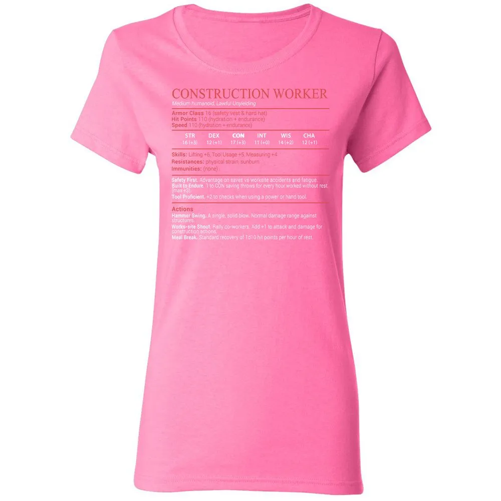 Construction Worker Stats Block - Azalea - 11
