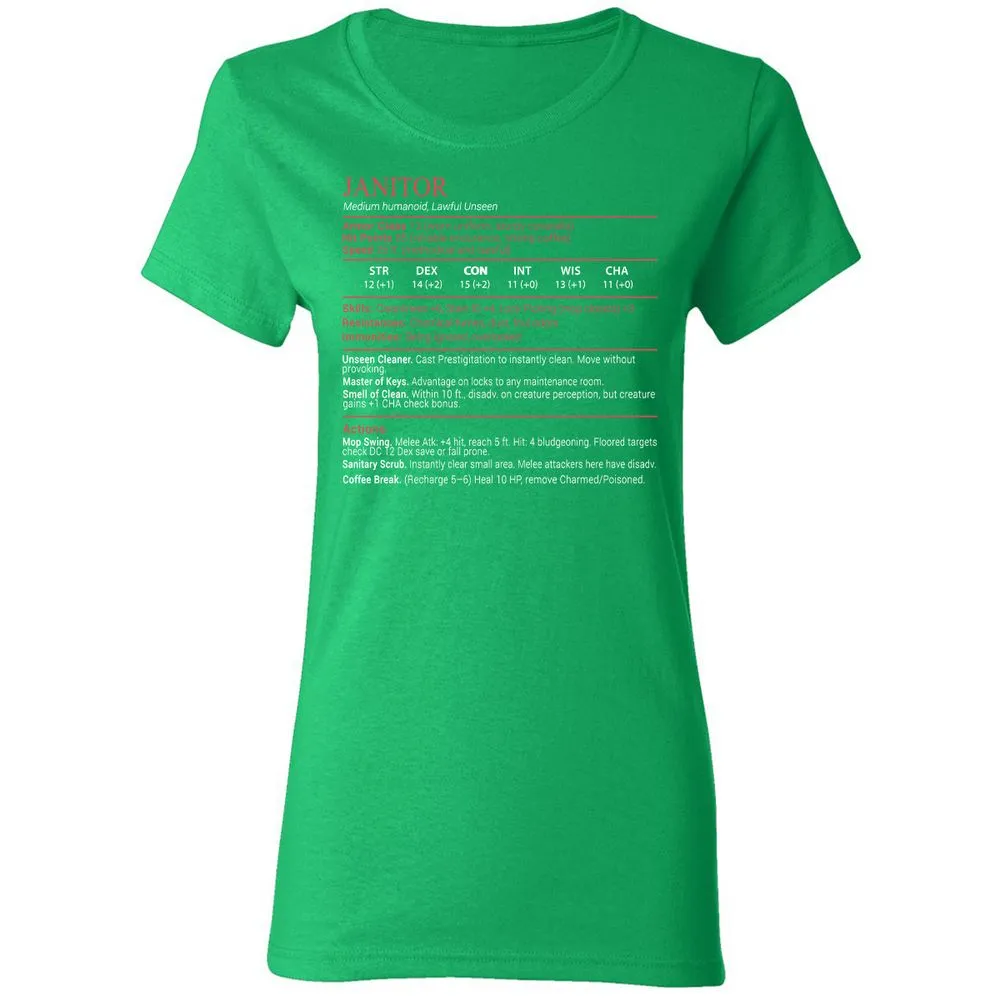 Janitor Stats Block - Irish Green - 7
