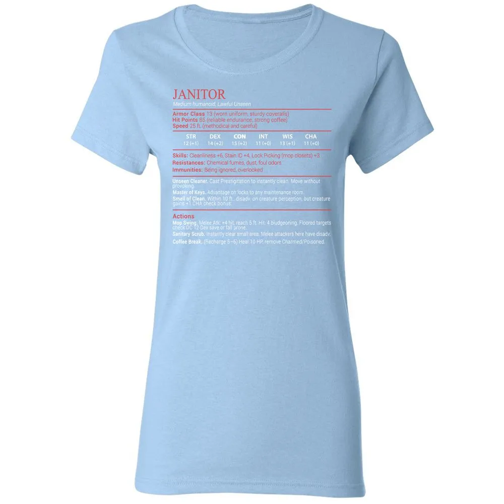 Janitor Stats Block - Light Blue - 13