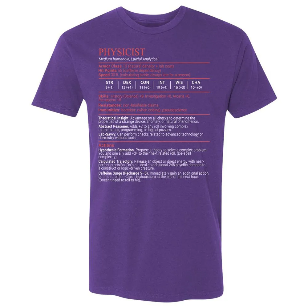 Physicist Stats Block - Purple Rush - 14