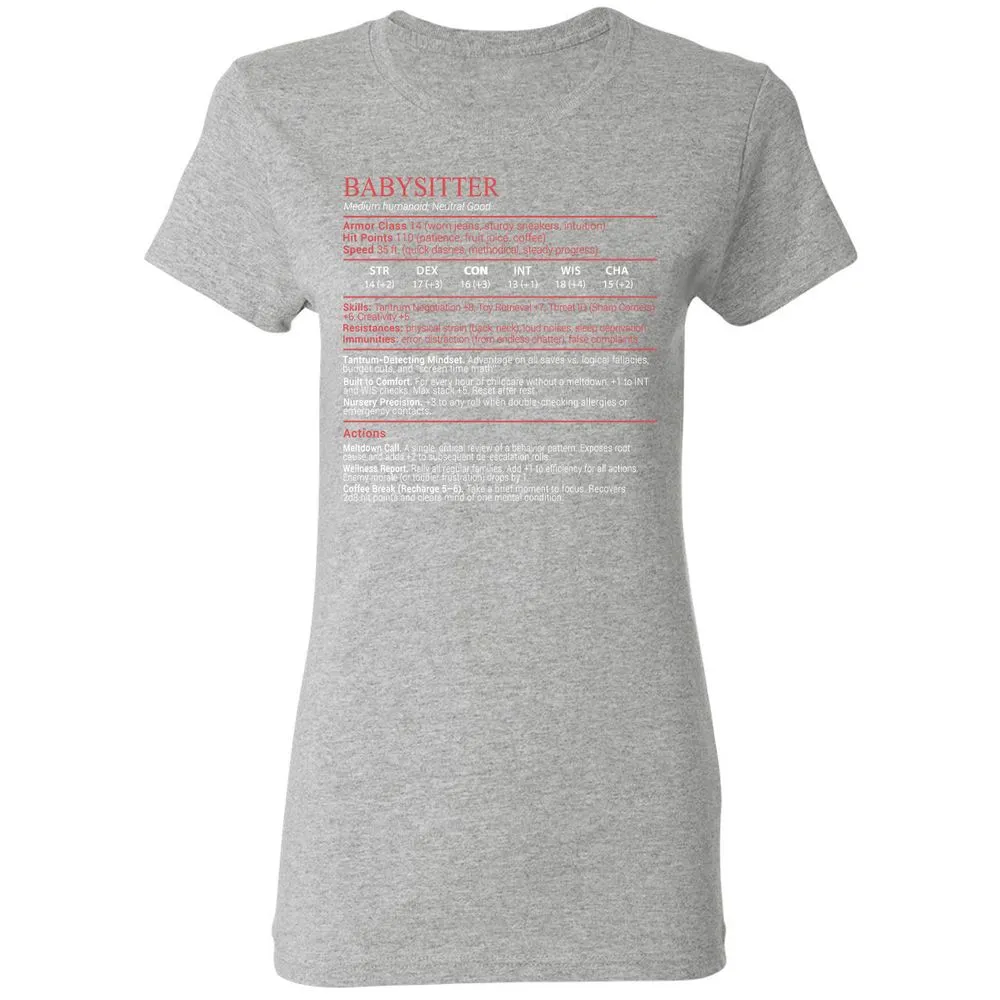 Baby Sitter Stats Block - Sport Grey - 14