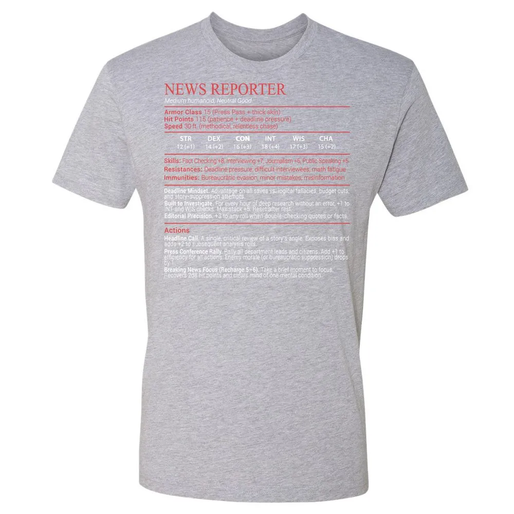 News Reporter Stats Block - Heather Grey - 19