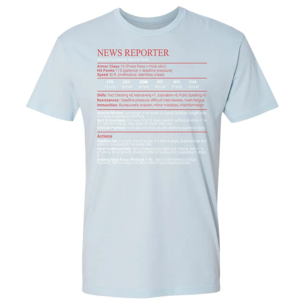 News Reporter Stats Block - Light Blue - 21