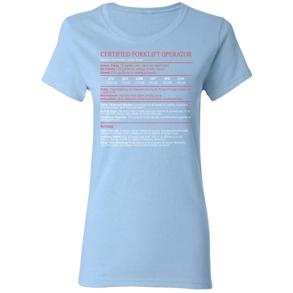 Certified Forklift Operator Stats Block - Light Blue - 13