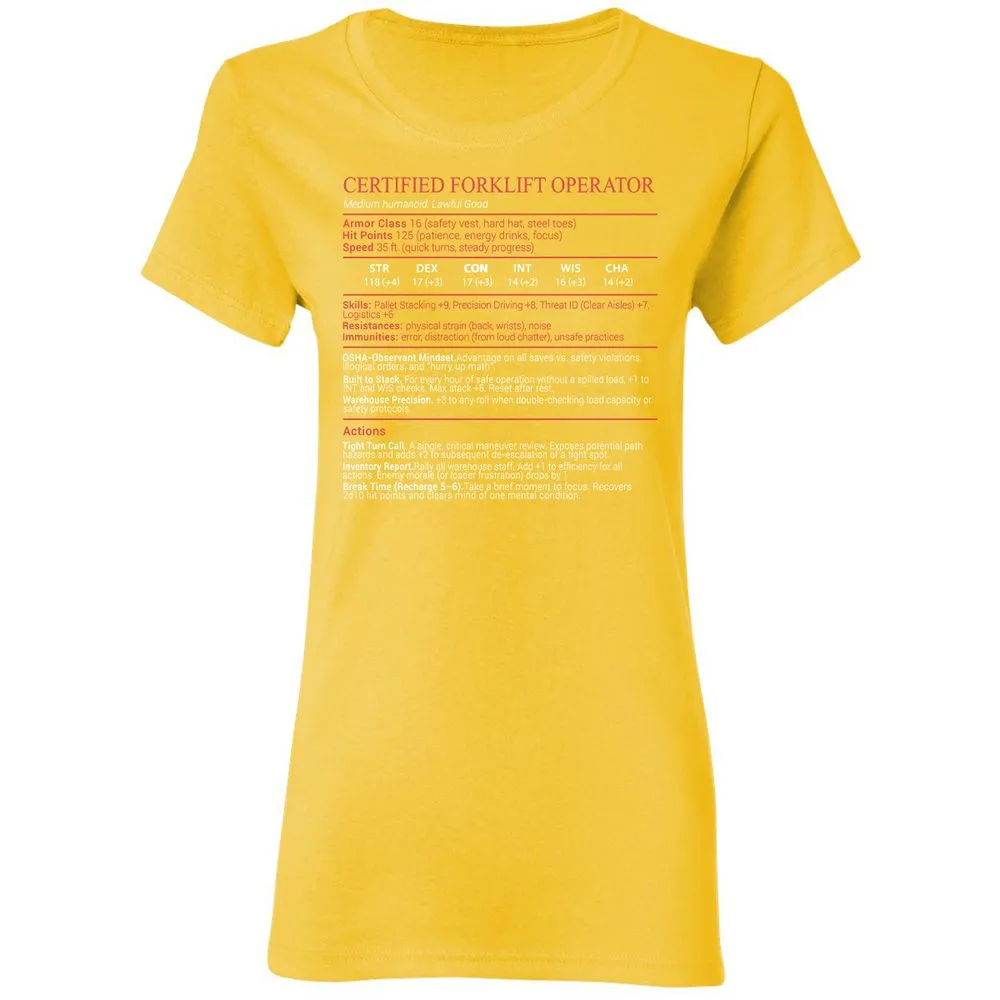 Certified Forklift Operator Stats Block - Daisy - 16