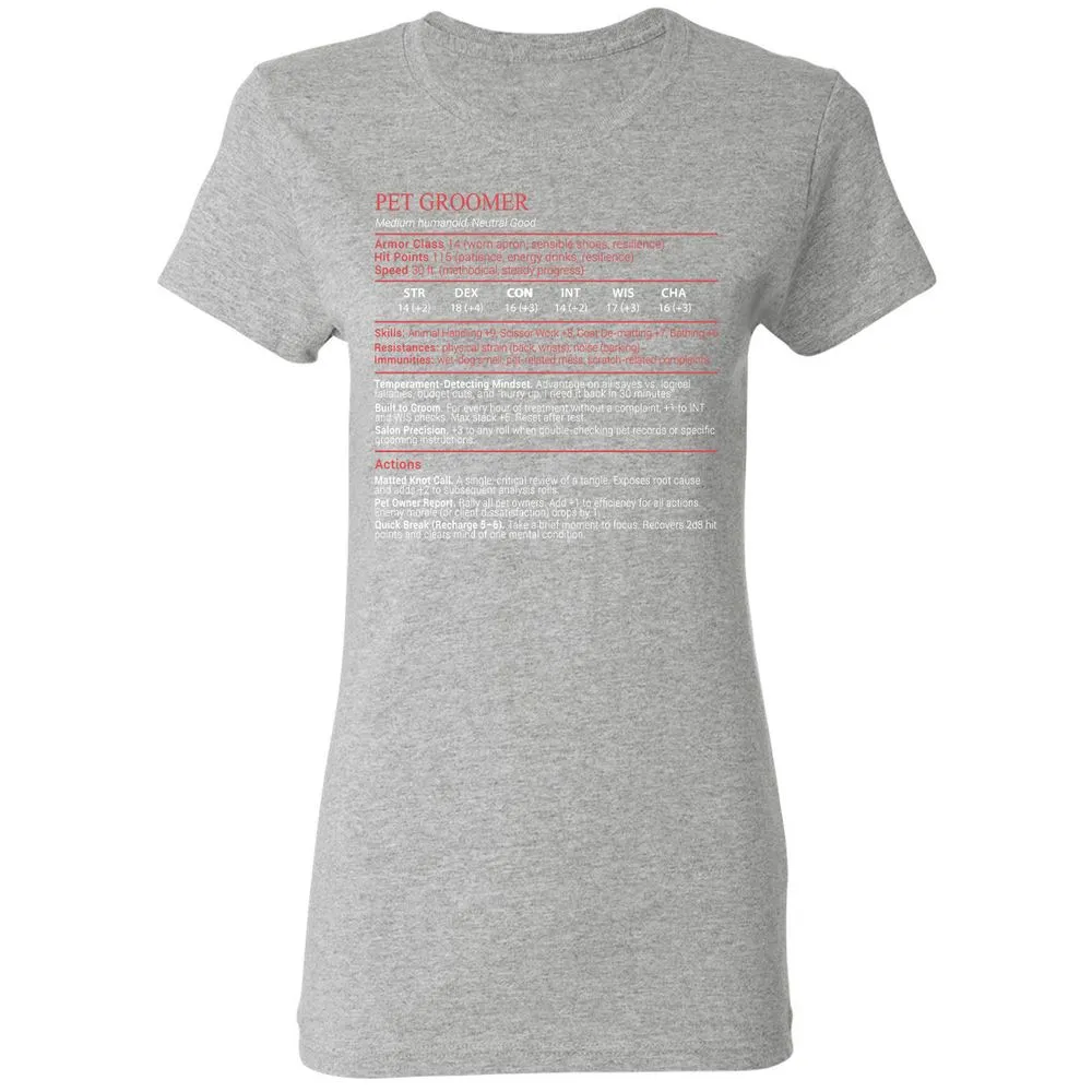 Pet Groomer Stats Block - Sport Grey - 14