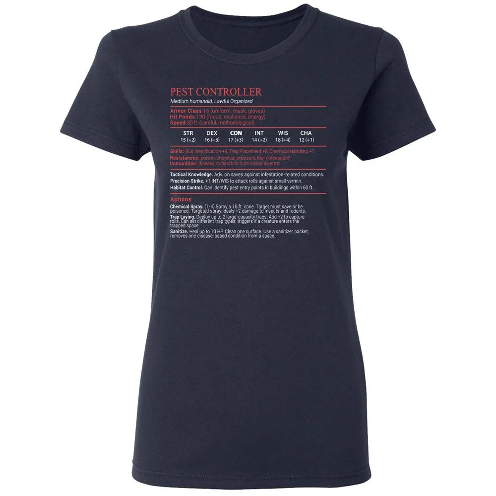 Pest Controller Stats Block - Navy - 2