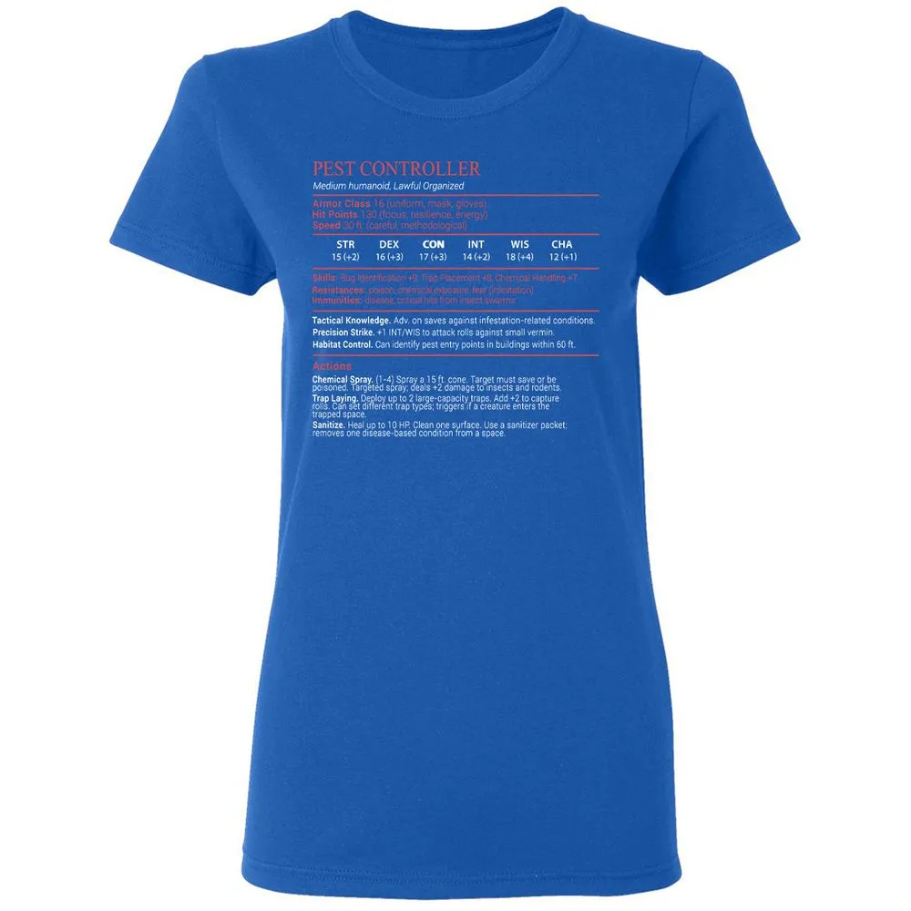 Pest Controller Stats Block - Royal - 3