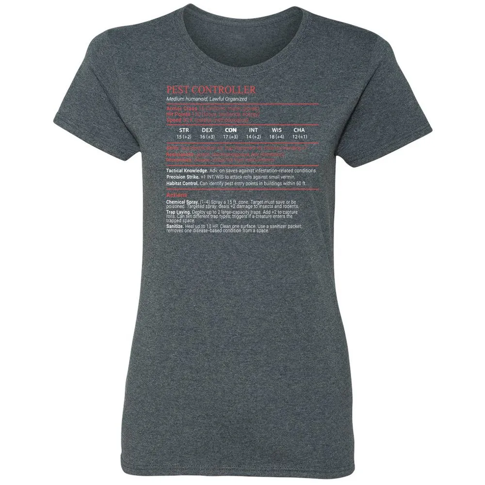 Pest Controller Stats Block - Dark Heather - 6