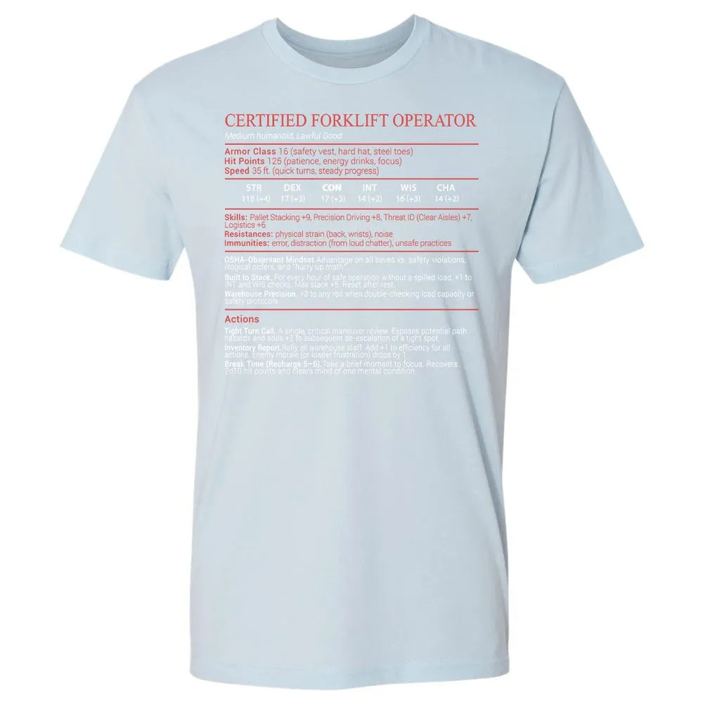 Certified Forklift Operator Stats Block - Light Blue - 21