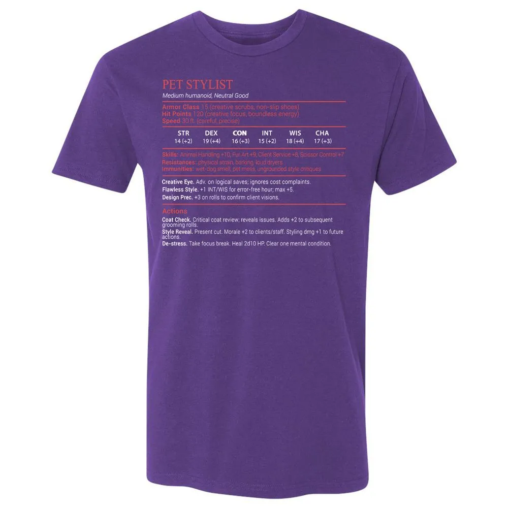 Pet Stylist Stats Block - Purple Rush - 14