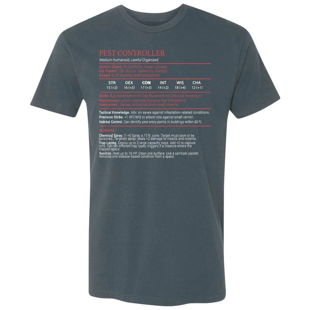 Pest Controller Stats Block - Indigo - 12