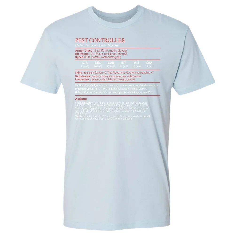 Pest Controller Stats Block - Light Blue - 21