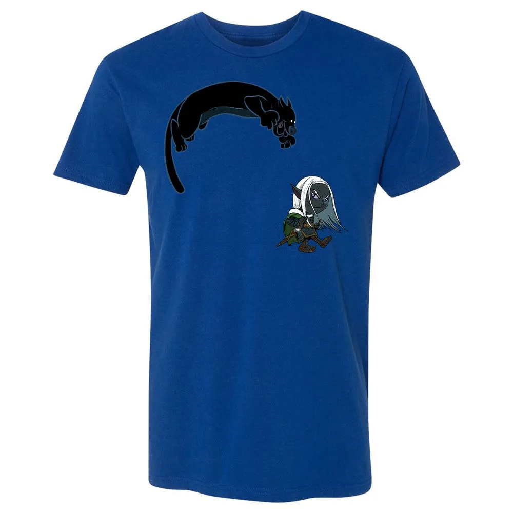 Drizzt and Guenhwyvar Premium Unisex T-Shirt - Royal - 3