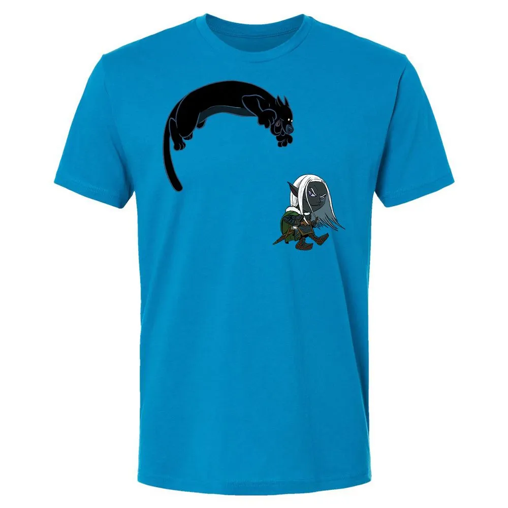 Drizzt and Guenhwyvar Premium Unisex T-Shirt - Turquoise - 6