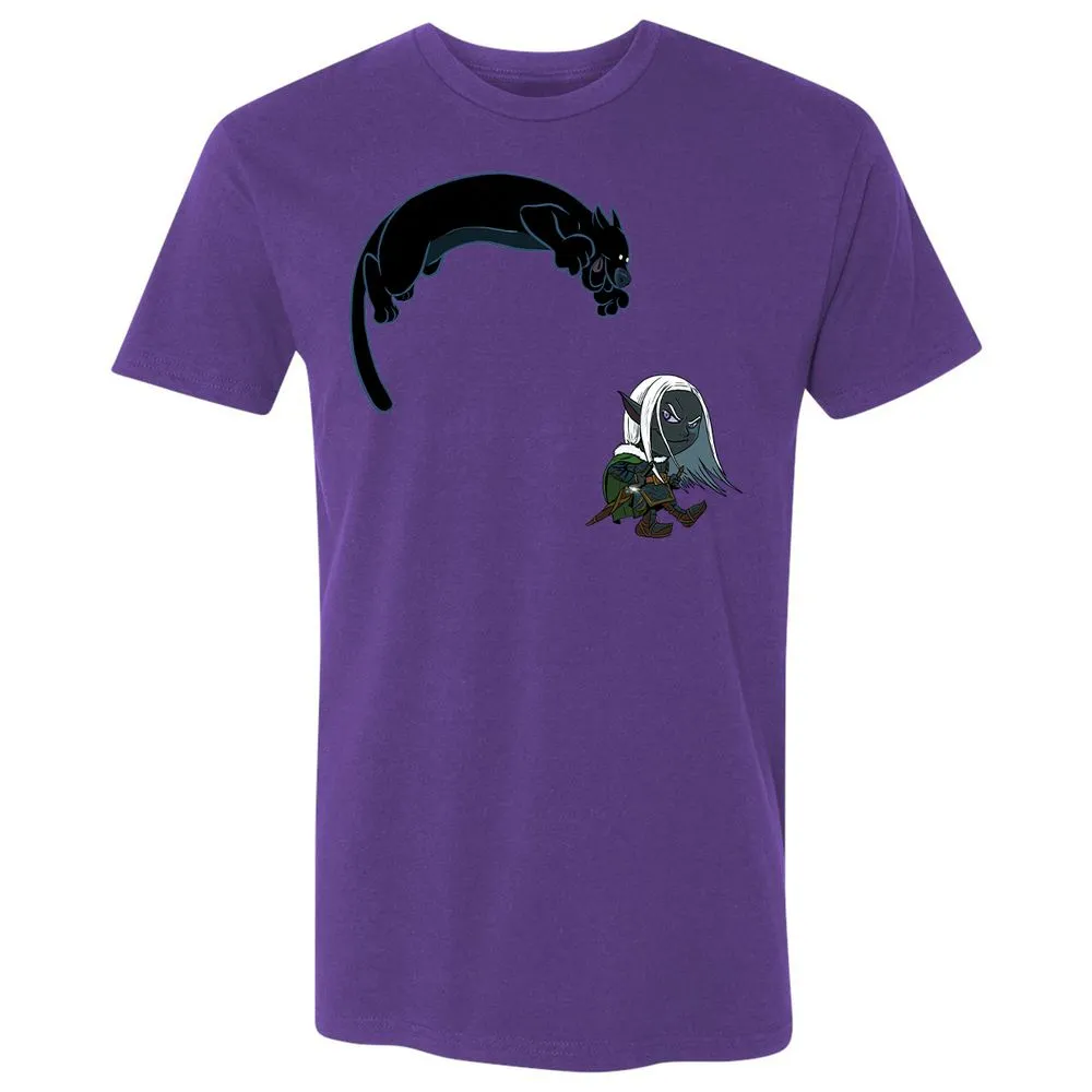 Drizzt and Guenhwyvar Premium Unisex T-Shirt - Purple Rush - 10