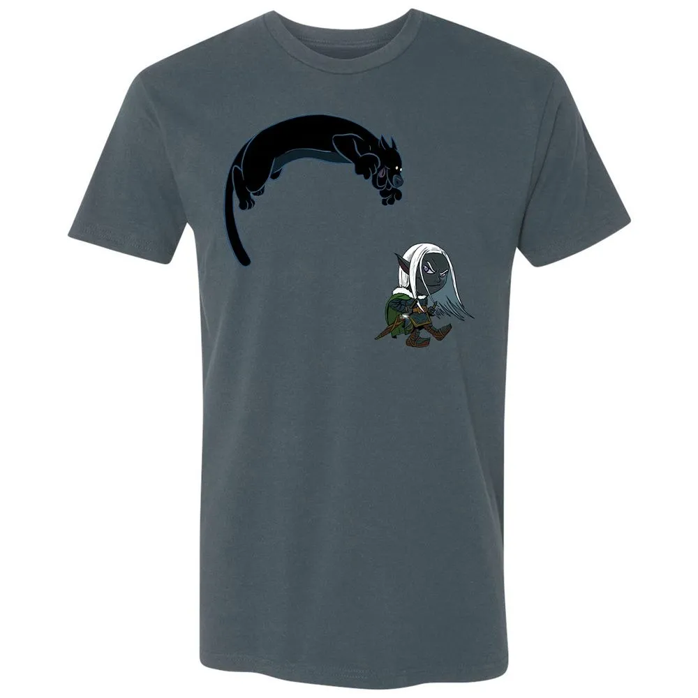Drizzt and Guenhwyvar Premium Unisex T-Shirt - Indigo - 21