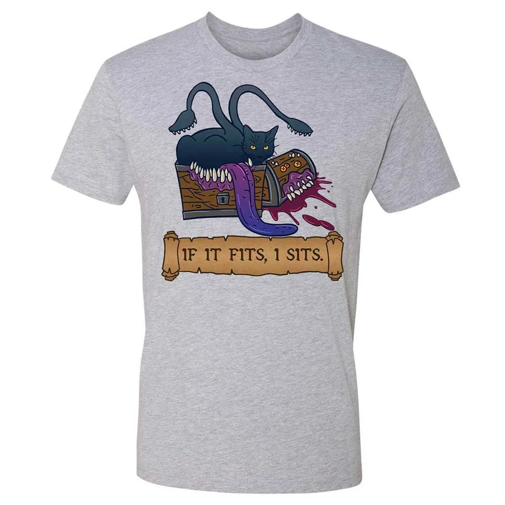If It Fits I Sits Premium Unisex T-Shirt - Heather Grey - 2