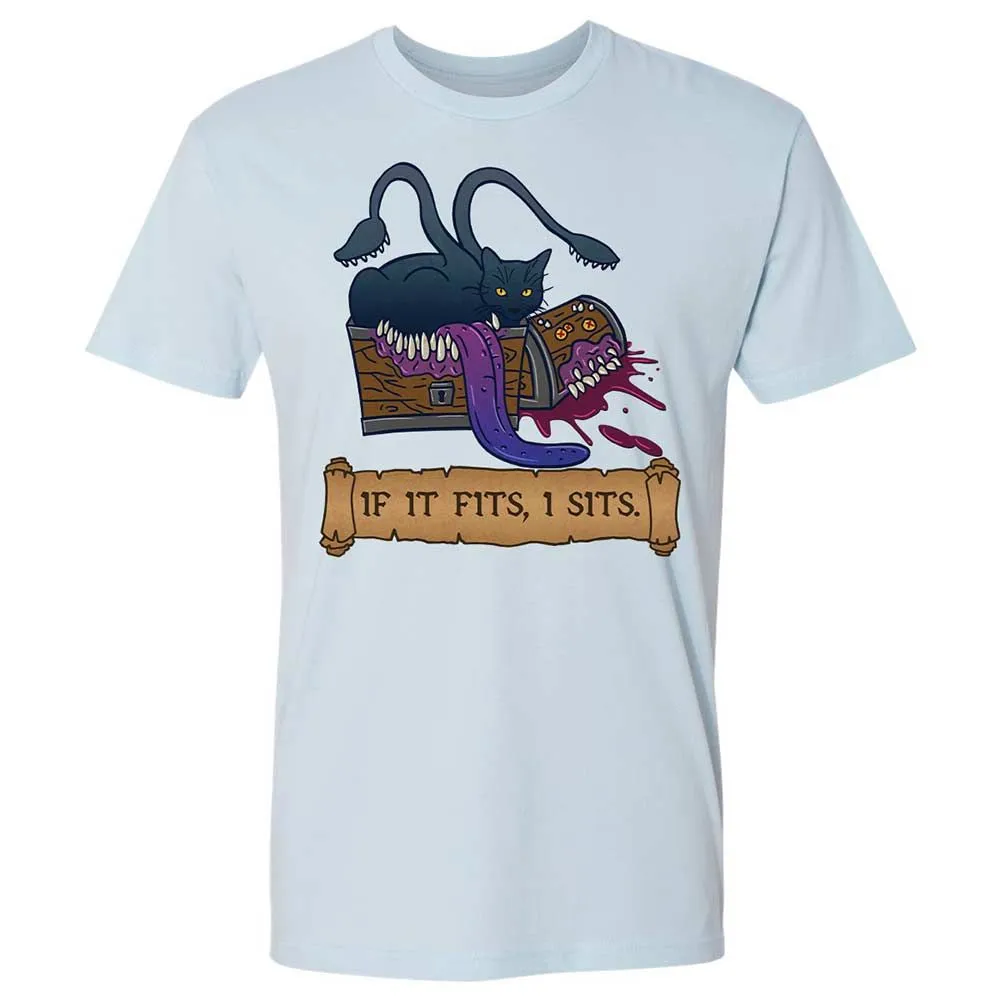 If It Fits I Sits Premium Unisex T-Shirt - Light Blue - 4