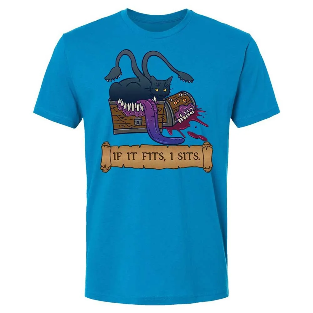 If It Fits I Sits Premium Unisex T-Shirt - Turquoise - 6