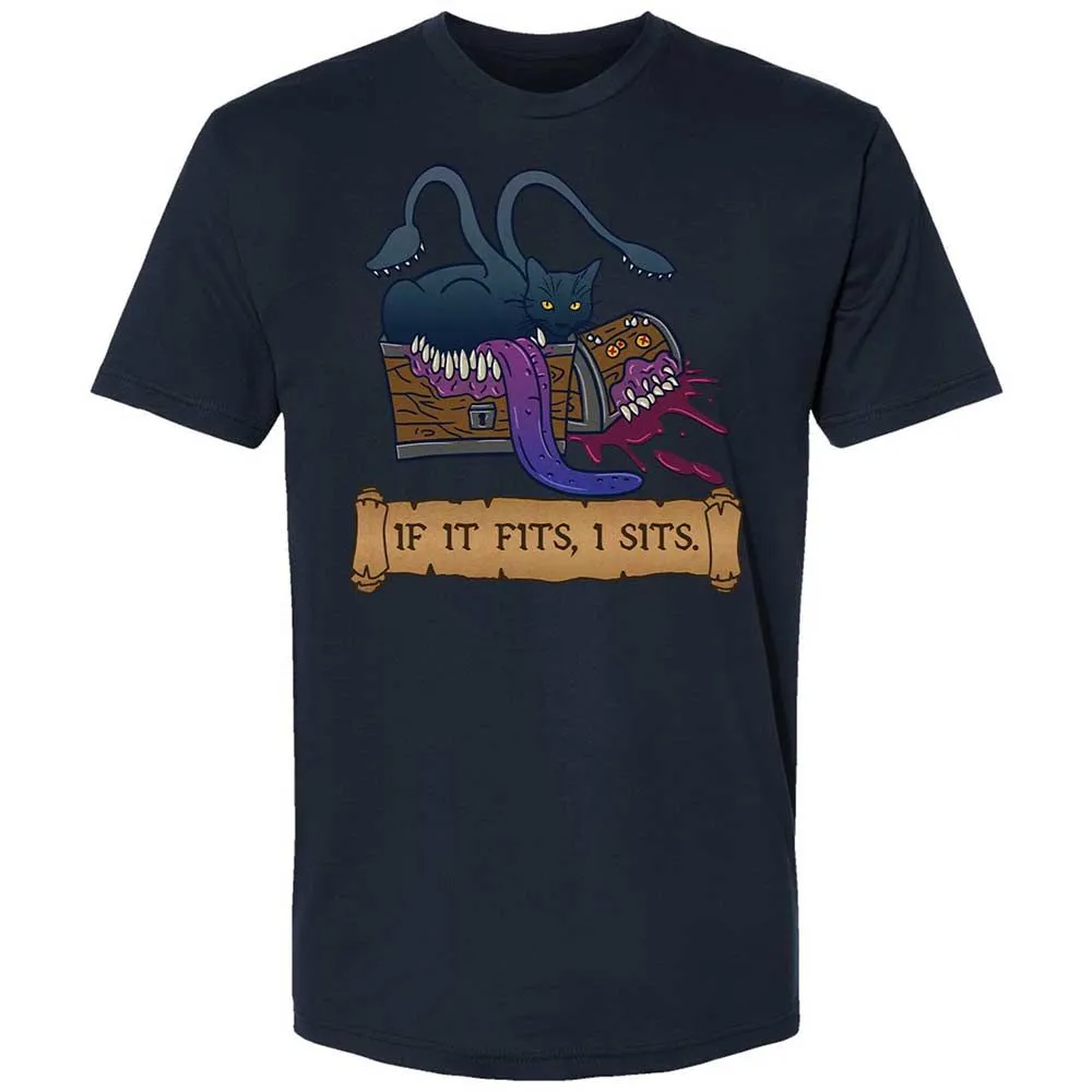 If It Fits I Sits Premium Unisex T-Shirt - Midnight Navy - 15