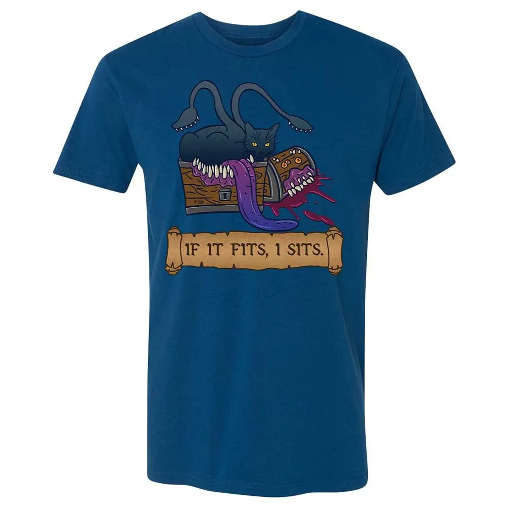 If It Fits I Sits Premium Unisex T-Shirt - Cool Blue - 17