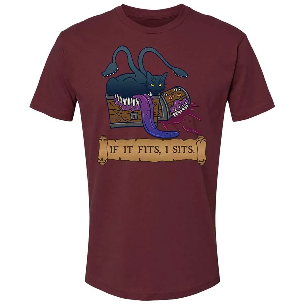 If It Fits I Sits Premium Unisex T-Shirt - Maroon - 19