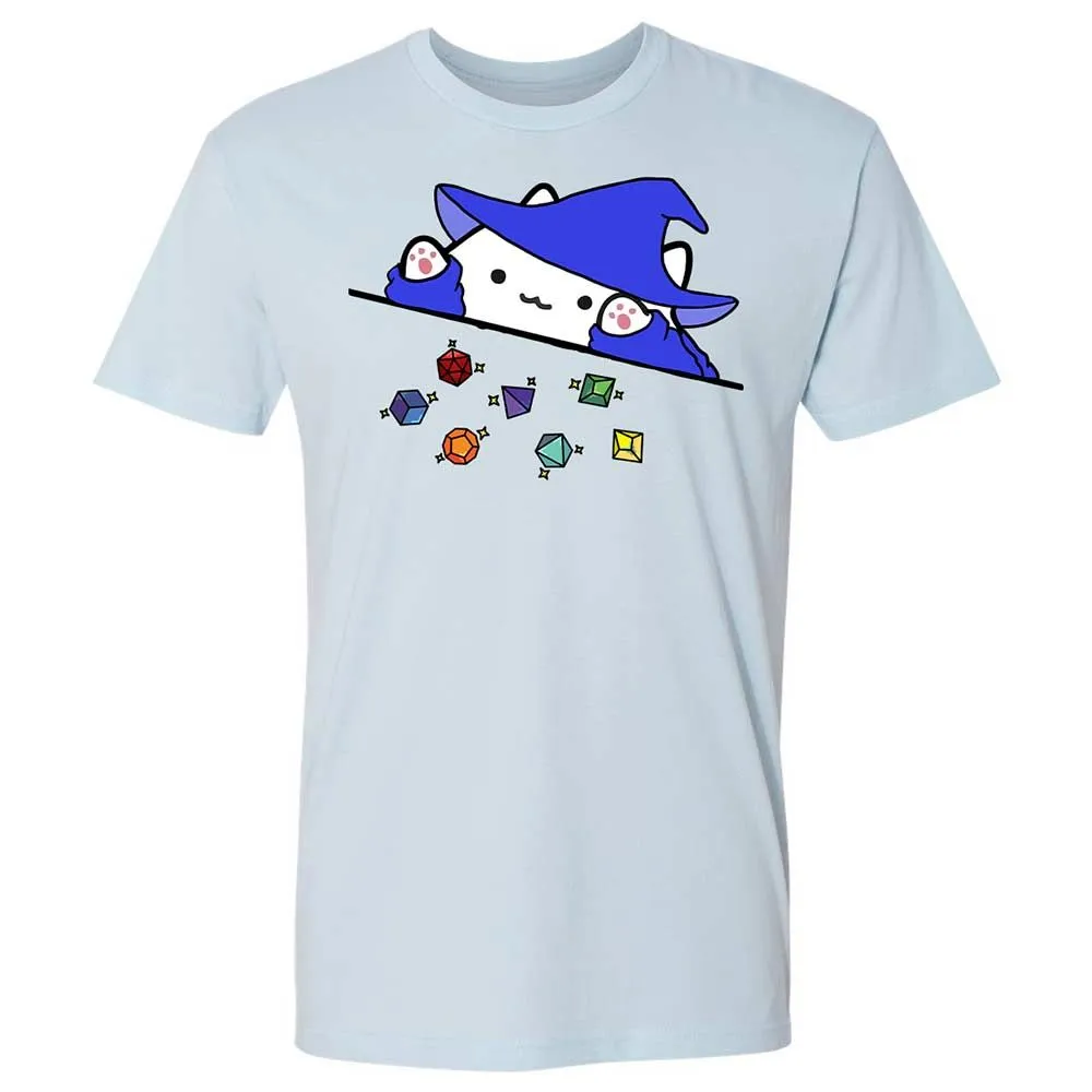 Cat Throws Dices Premium Unisex T-Shirt - Light Blue - 4