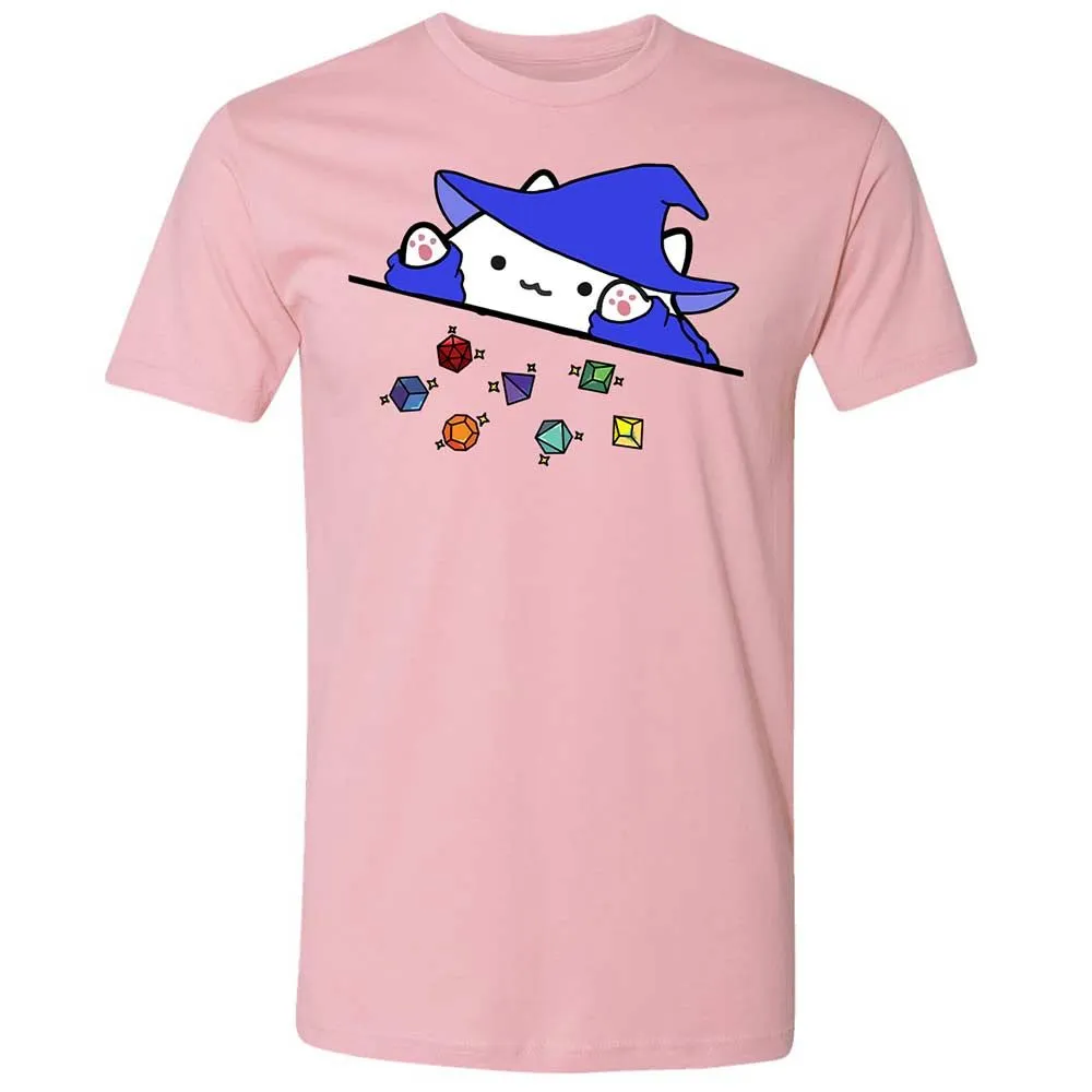 Cat Throws Dices Premium Unisex T-Shirt - Light Pink - 5