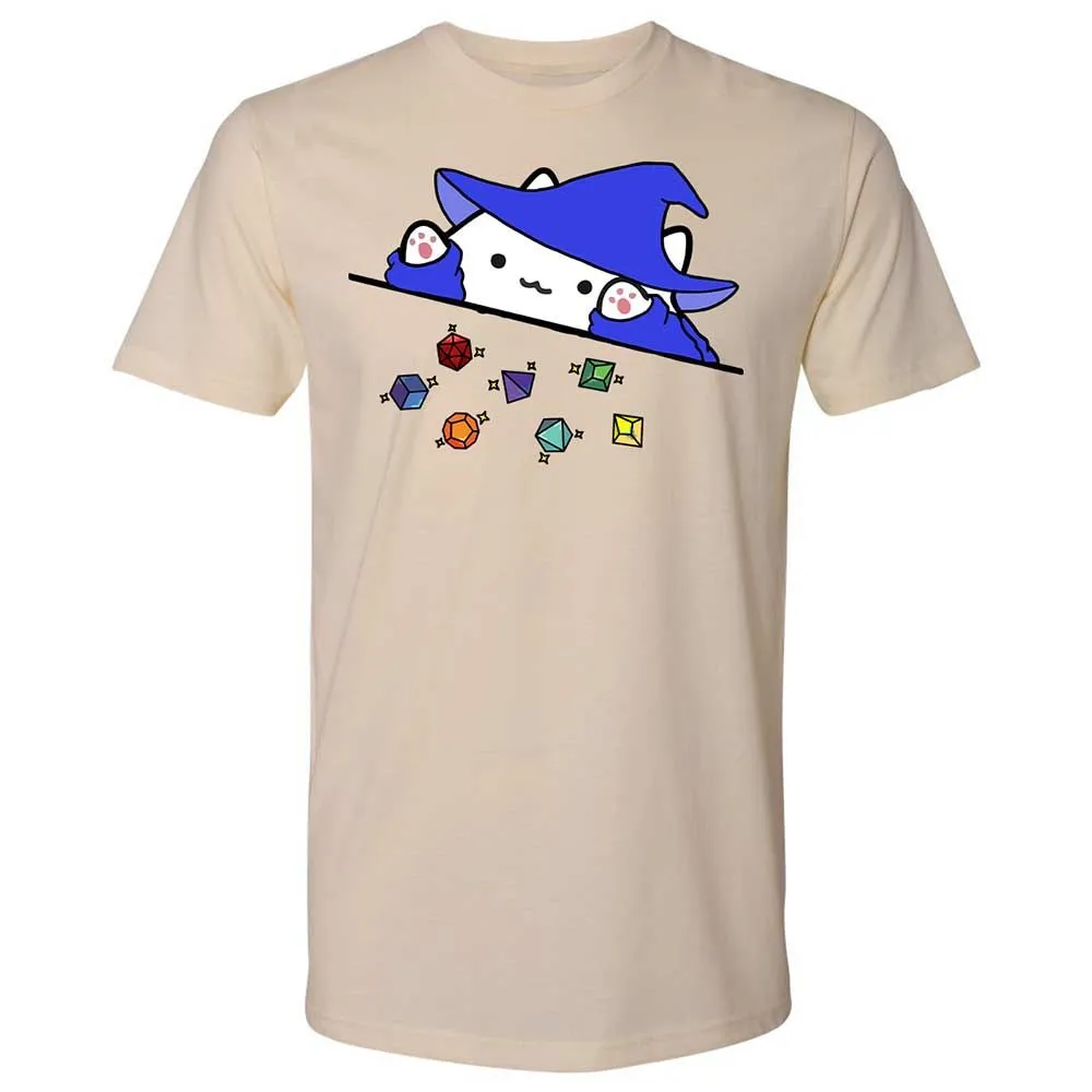 Cat Throws Dices Premium Unisex T-Shirt - Cream - 8