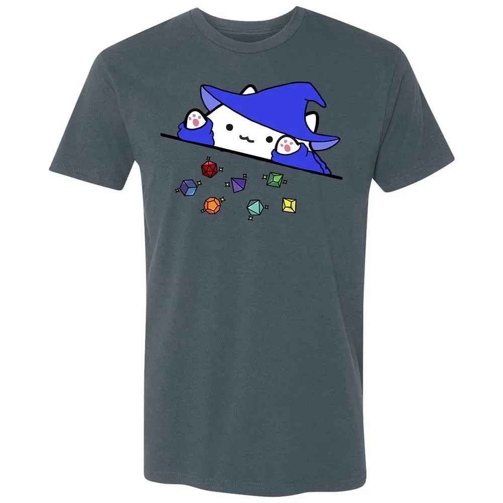 Cat Throws Dices Premium Unisex T-Shirt - Indigo - 21