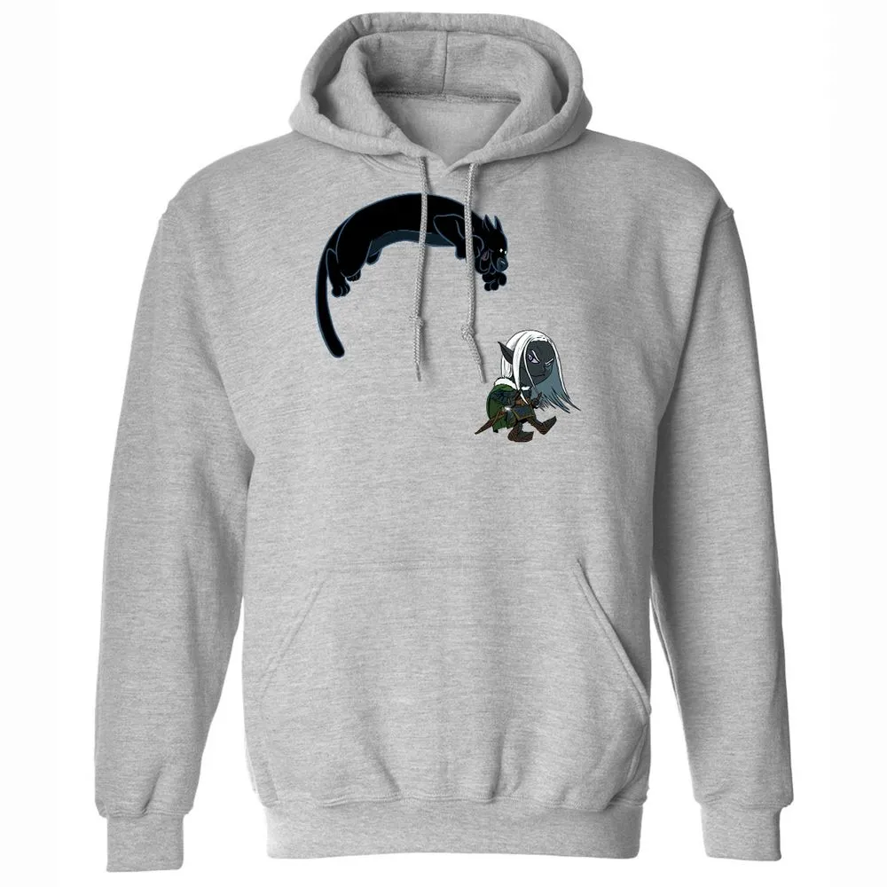 Drizzt and Guenhwyvar Classic Unisex Hoodie - Sport Grey - 3