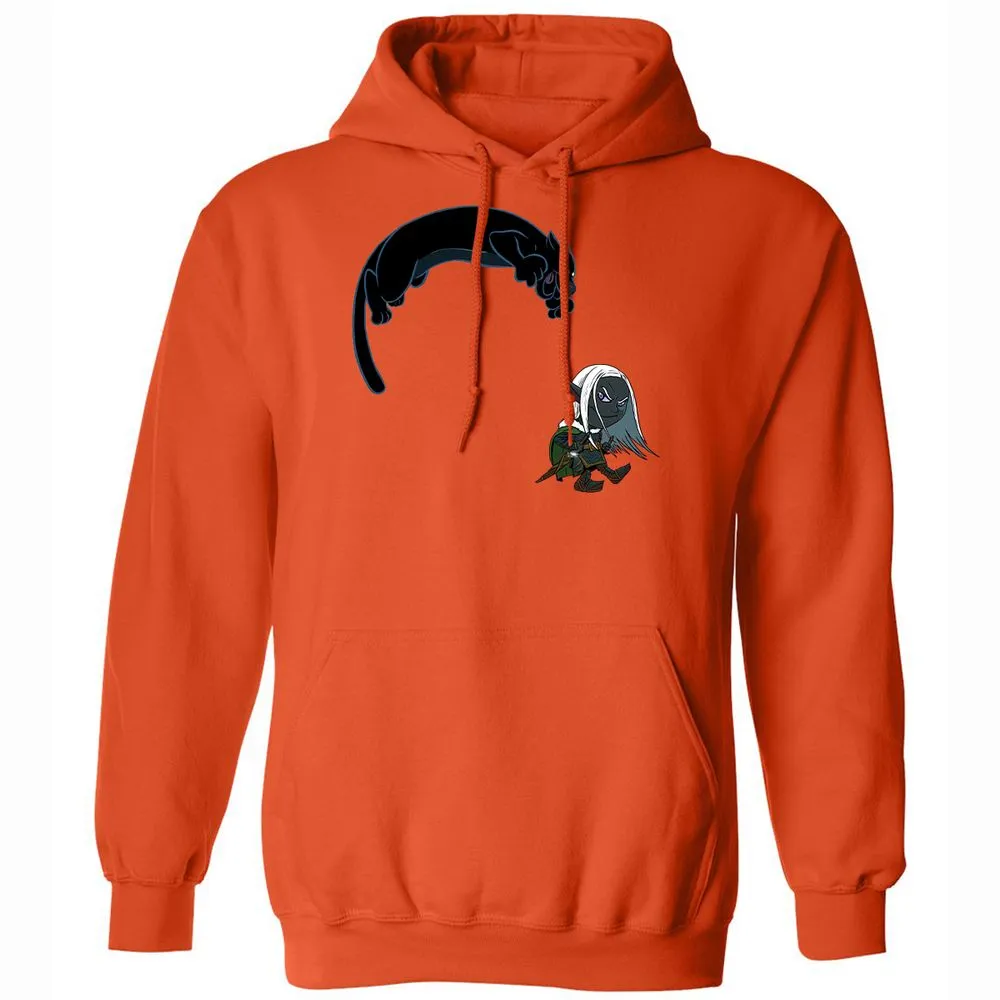 Drizzt and Guenhwyvar Classic Unisex Hoodie - Orange - 12