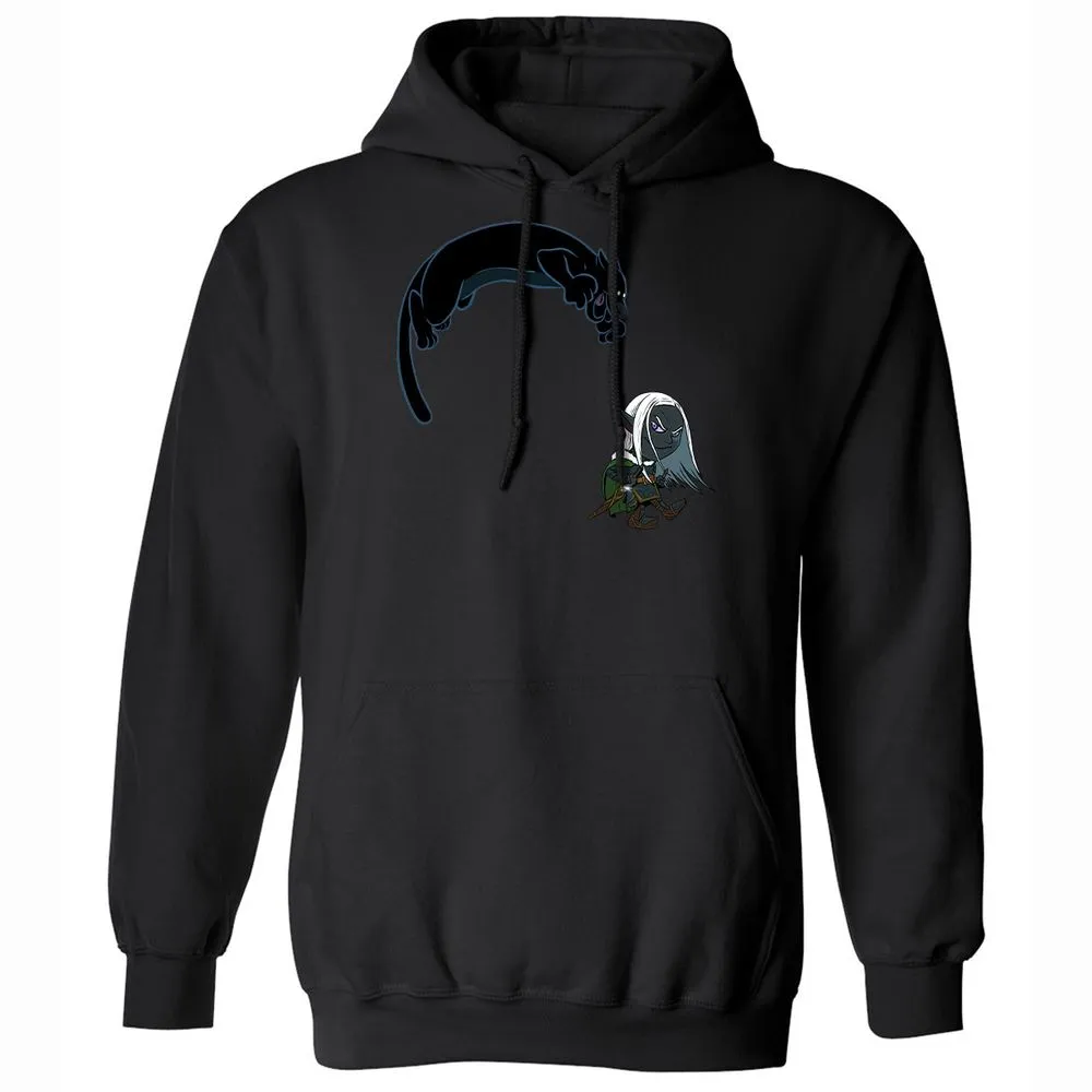 Drizzt and Guenhwyvar Classic Unisex Hoodie - Black - 14