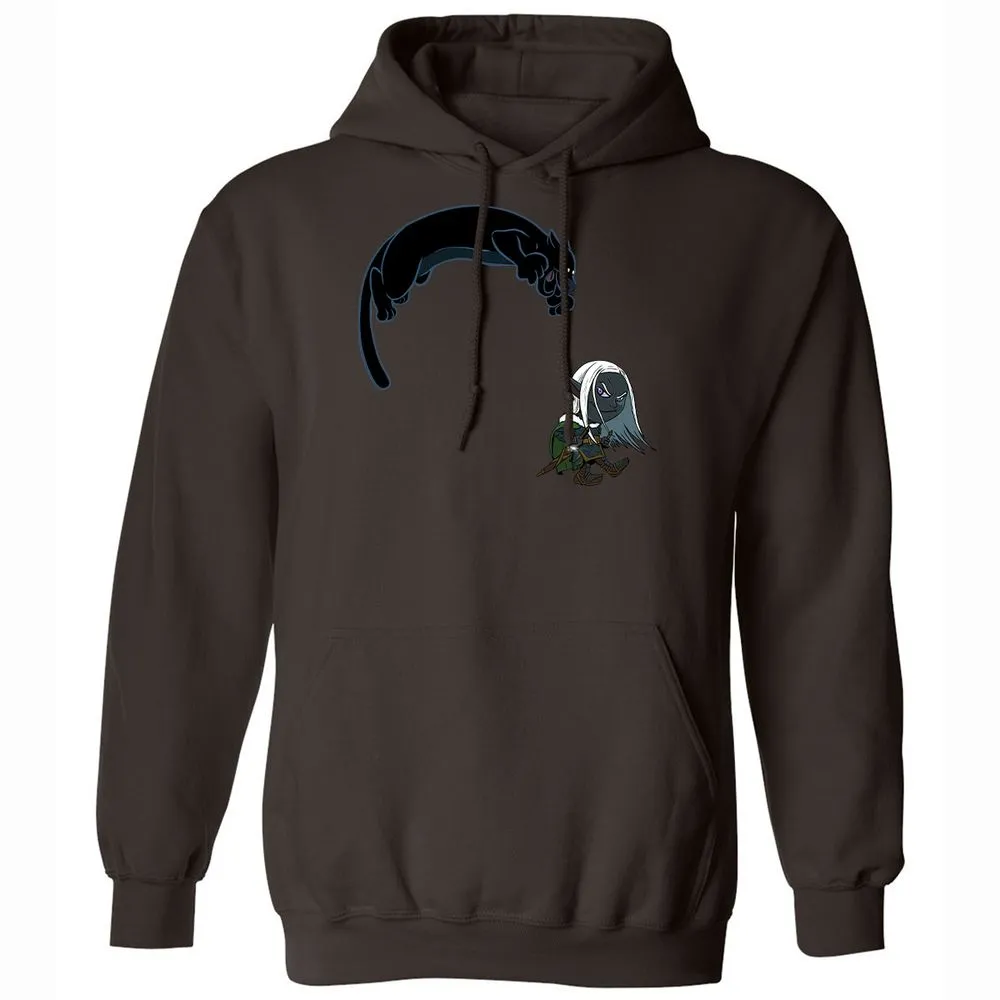 Drizzt and Guenhwyvar Classic Unisex Hoodie - Dark Chocolate - 18