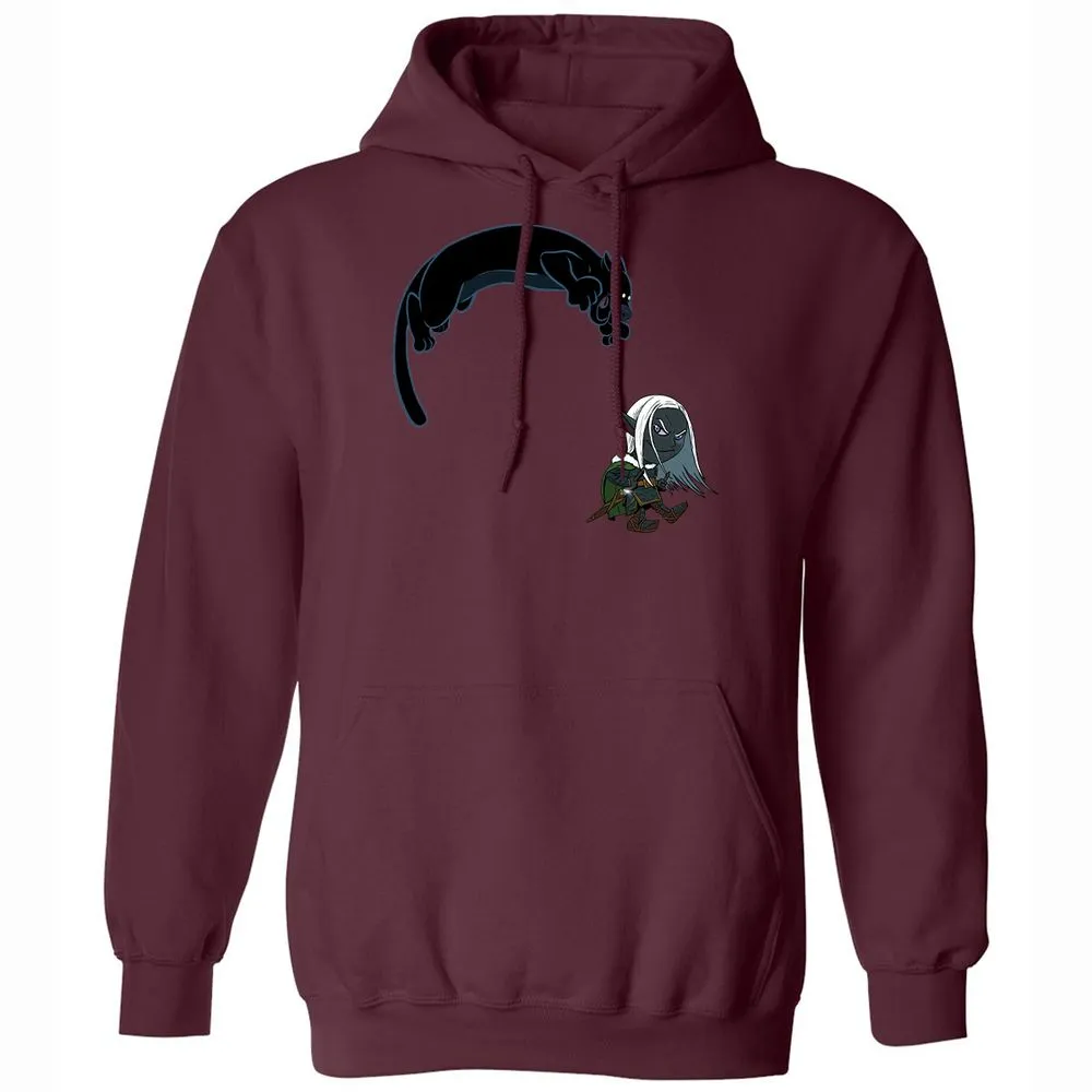 Drizzt and Guenhwyvar Classic Unisex Hoodie - Maroon - 19