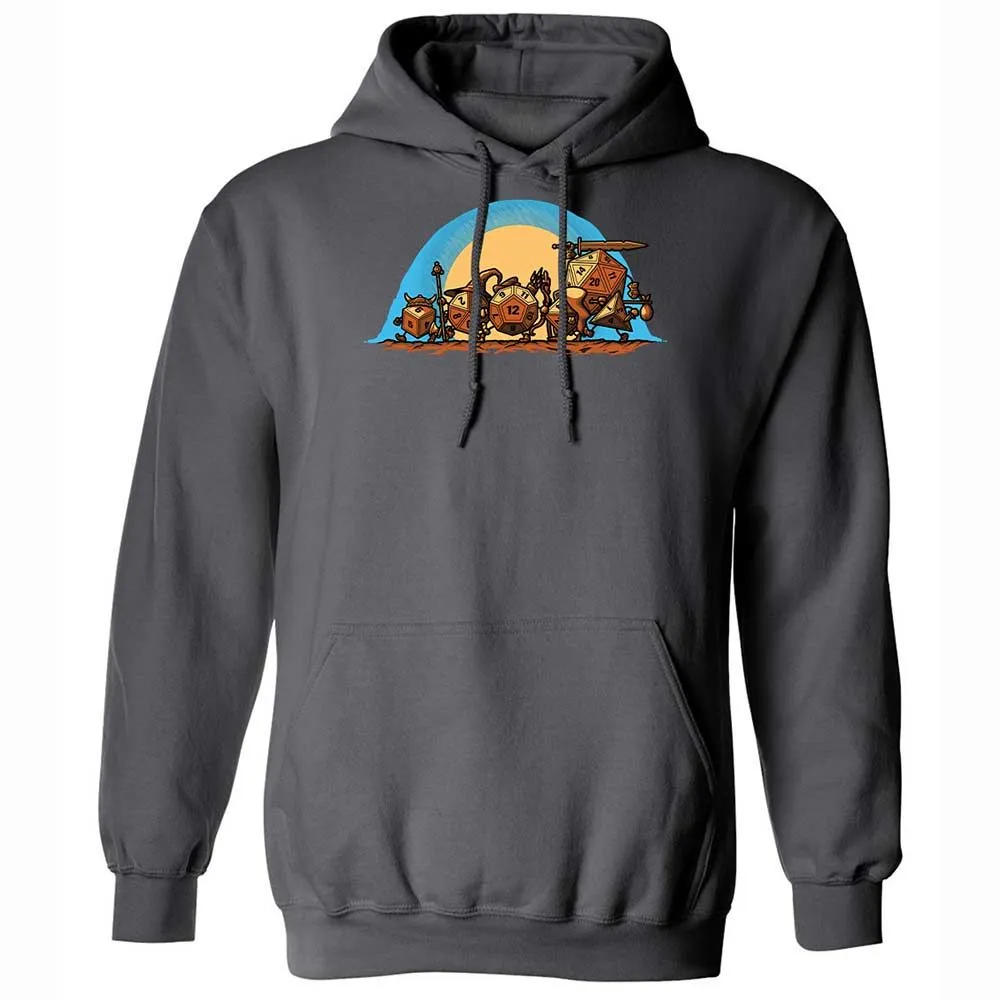 The Fellowship Of The Dice Classic Unisex Hoodie - Charcoal - 8