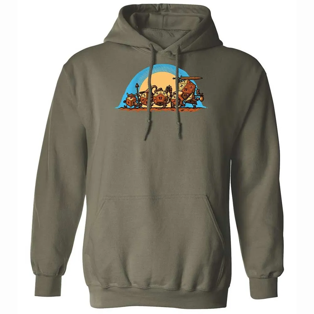The Fellowship Of The Dice Classic Unisex Hoodie - Military Green - 9