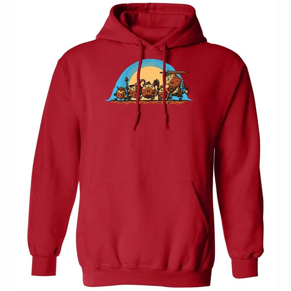 The Fellowship Of The Dice Classic Unisex Hoodie - Red - 10