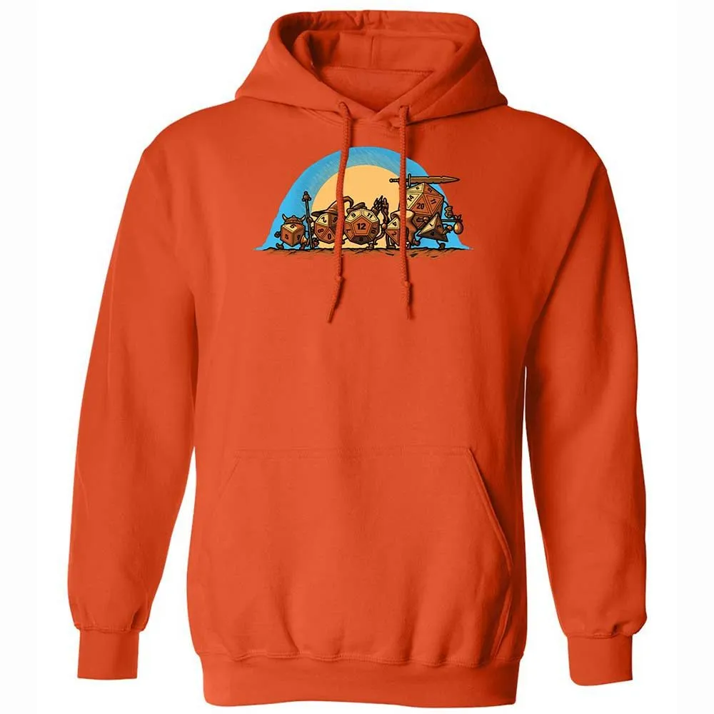 The Fellowship Of The Dice Classic Unisex Hoodie - Orange - 13