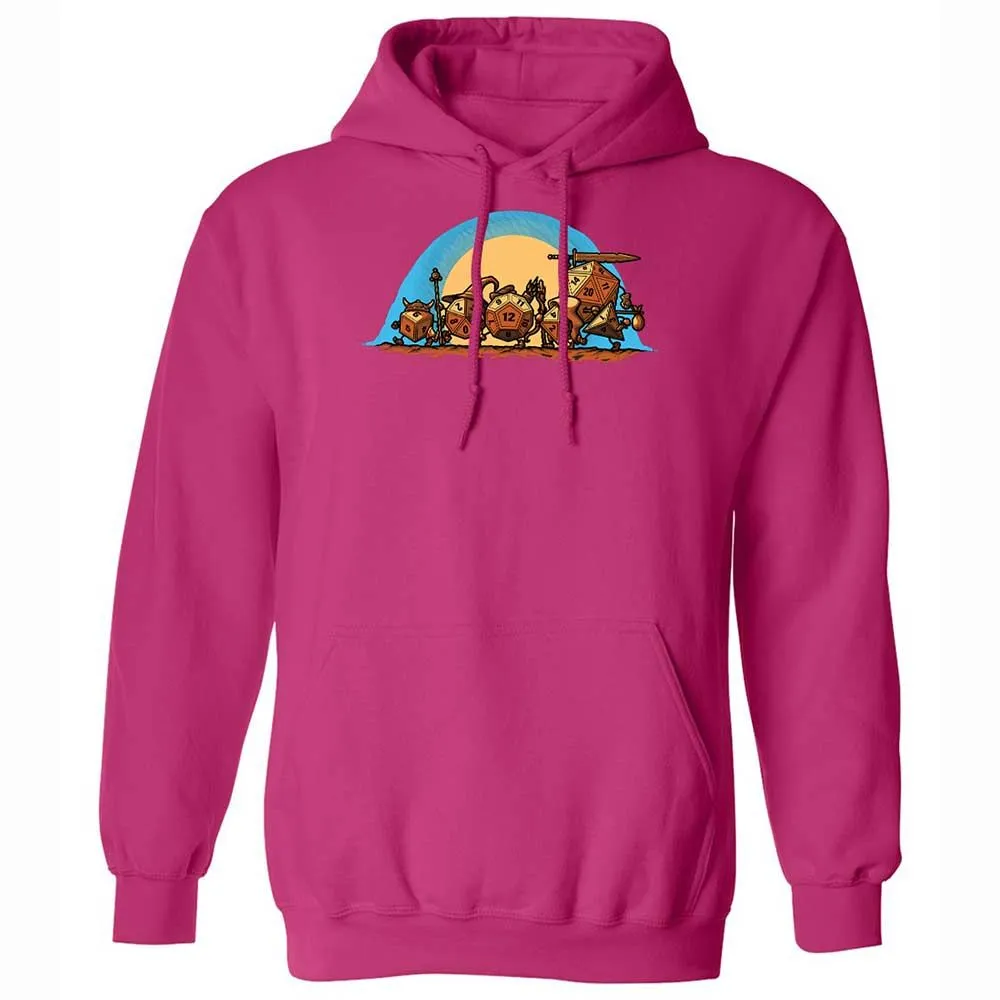 The Fellowship Of The Dice Classic Unisex Hoodie - Heliconia - 14