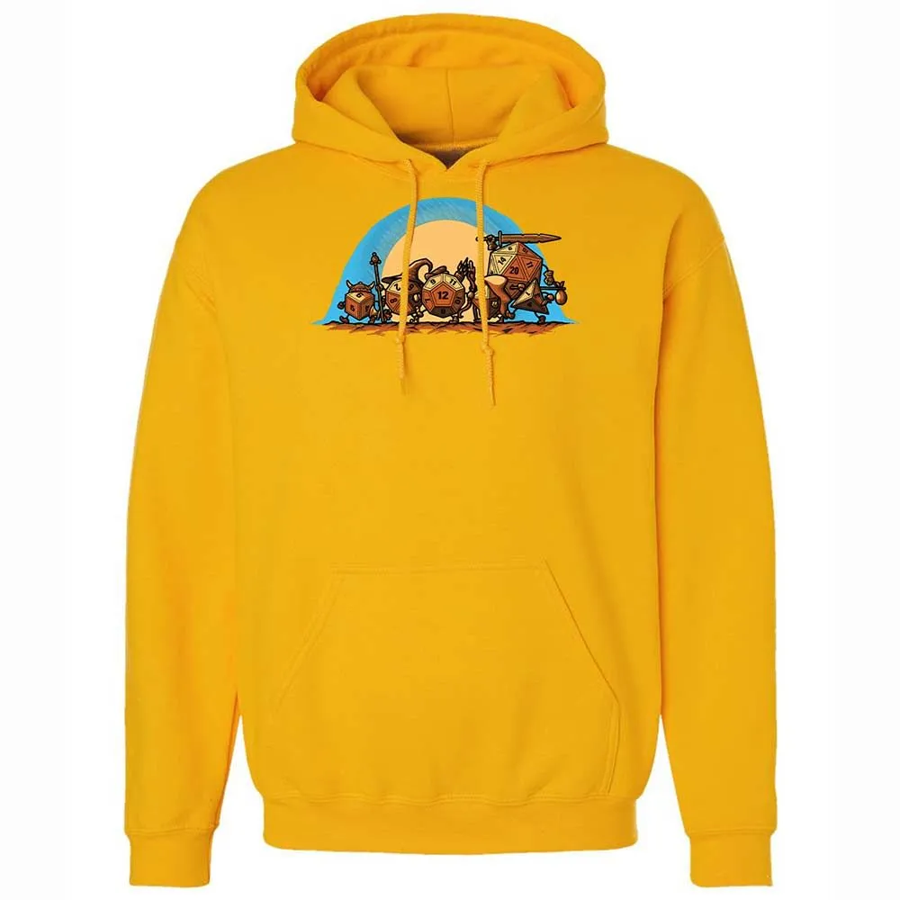 The Fellowship Of The Dice Classic Unisex Hoodie - Gold - 15