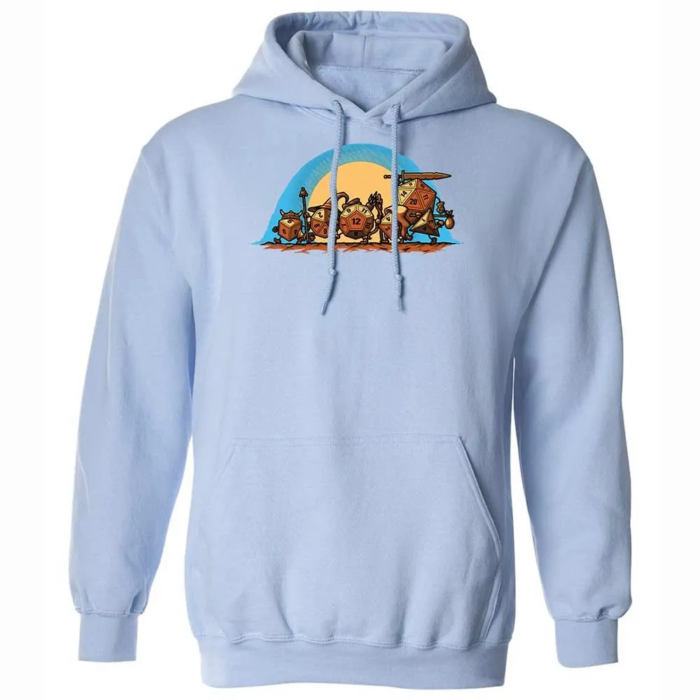 The Fellowship Of The Dice Classic Unisex Hoodie - Light Blue - 17
