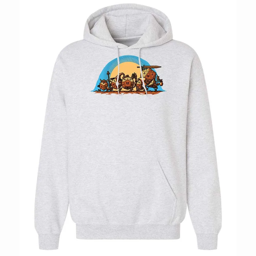 The Fellowship Of The Dice Classic Unisex Hoodie - Ash - 18