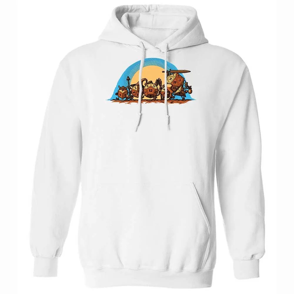 The Fellowship Of The Dice Classic Unisex Hoodie - White - 20