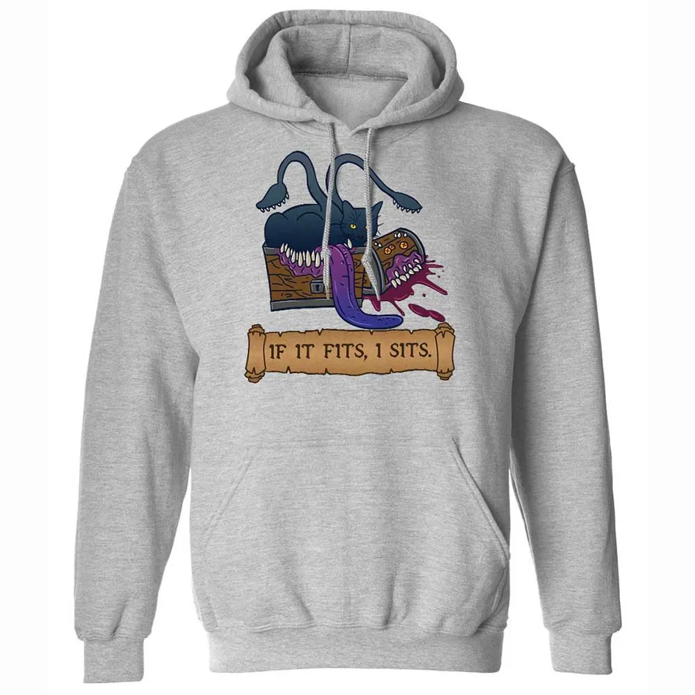 If It Fits I Sits Classic Unisex Hoodie - Sport Grey - 3