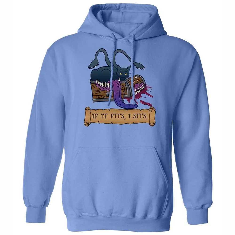 If It Fits I Sits Classic Unisex Hoodie - Carolina Blue - 6