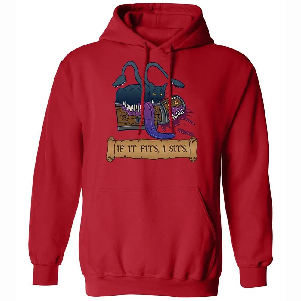 If It Fits I Sits Classic Unisex Hoodie - Red - 9