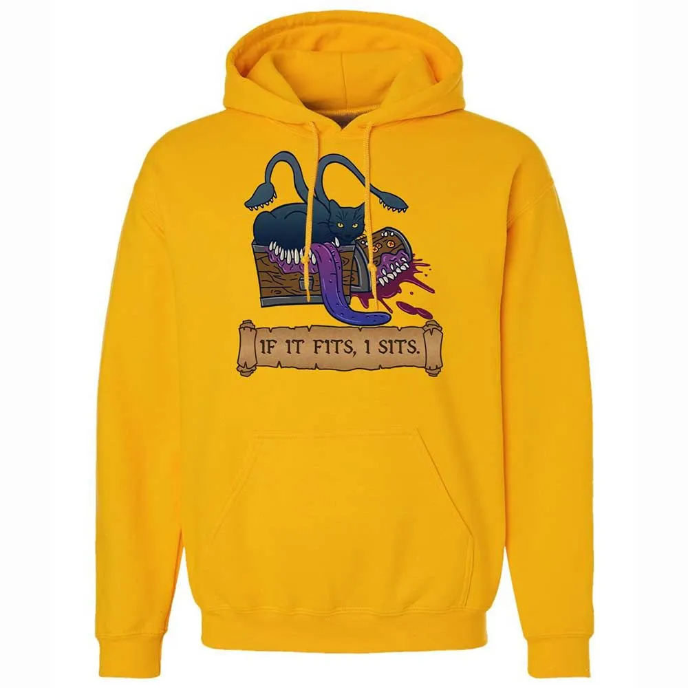 If It Fits I Sits Classic Unisex Hoodie - Gold - 13